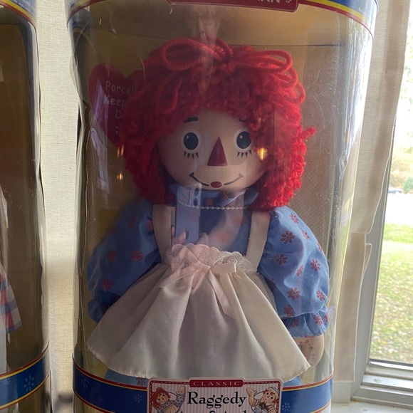 Other - Raggedy Ann and Andy porcelain dolls